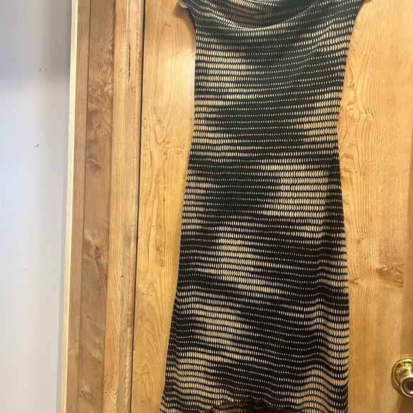 Vintage J🖤nathan Martin 90’s high low mesh print dress with swoop neckline - Picture 3 of 6